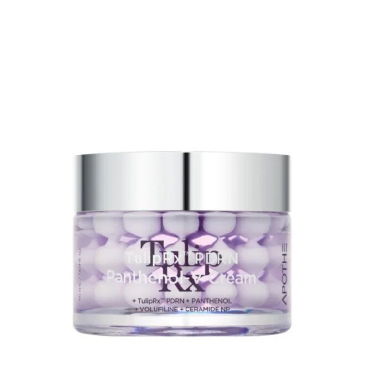 APOTHE Tulip RX Panthenol V-Cream хидратиращ и уплътняващ капсулен крем за лице с пантенол, волуфилин и растителен PDRN комплекс.