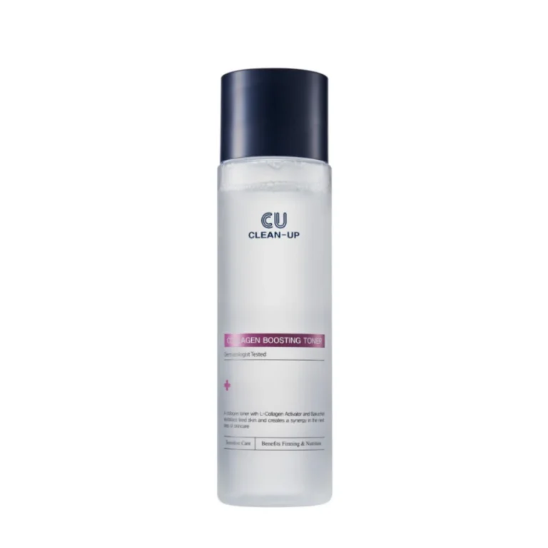 Cuskin Clean-Up Collagen Boosting Toner възстановяващ и хидратиращ колагенов тонер за лице за еластичност и изглаждане на бръчки.